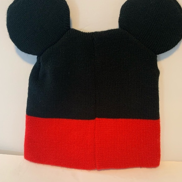 Disney Black and Red Kids Mickey Mouse Beanie OS - Picture 4 of 8